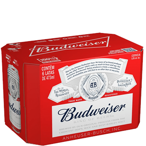 BUDWEISER LAGER 473ML PACK C 12UN • Entrega