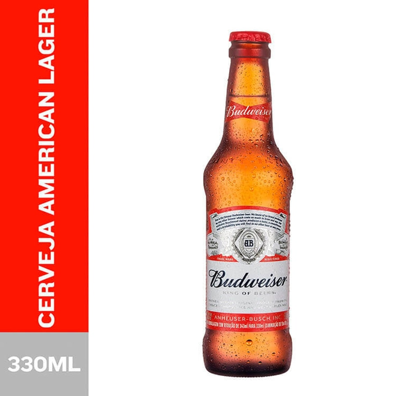 CERVEJA BUDWEISER LONG NECK 330ML PACK C 6UN